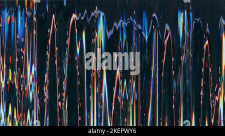 Analoge Störeinblendung vhs-Rauschen Fuzzy Distortion Stockfoto