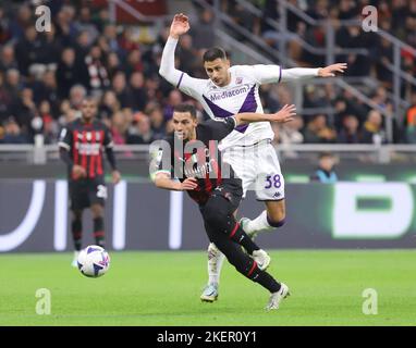 Mailand, Italien. 13.. November 2022. Mailand 13. November 2023 Stadio G Meazza Campionato Serie A Tim 2022/23 AC Mailand - AC Fiorentina Nella foto : Ismael Bennacer Foto Antonio Saia Credit: Christian Santi/Alamy Live News Credit: Christian Santi/Alamy Live News Stockfoto