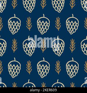 Weihnachten nahtlose Muster Stock Vektor