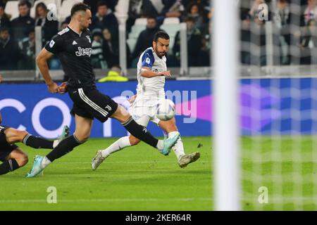 TURIN, ITALIEN, 13. NOVEMBER 2022. Pedro von der SS Lazio während des Spiels zwischen dem FC Juventus und der SS Lazio am 13. November 2022 im Allianz Stadium in Turin, Italien. Kredit: Massimiliano Ferraro/Alamy Live Nachrichten Stockfoto