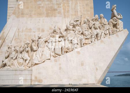 Denkmal der Entdeckungen in Lissabon, Portugal. Stockfoto