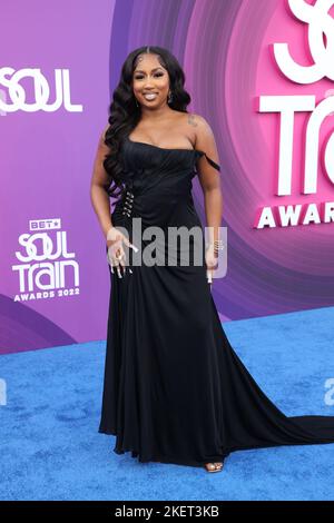 Las Vegas, Usa. 13.. November 2022. Baby Tate kommt am Sonntag, den 13. November 2022, zur Verleihung der Soul Train Awards 2022 in der Orleans Arena im Orleans Hotel and Casino in Las Vegas, Nevada, an. Foto von James Atoa/UPI Credit: UPI/Alamy Live News Stockfoto