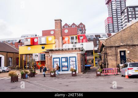 Container City durch „Uban Space Management“ Stockfoto