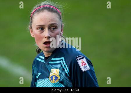 Port Talbot Town gegen Swansea City im Genero Adran Premier an der Victoria Road am 28.. November 2021. Kredit: Lewis Mitchell Stockfoto