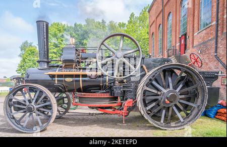 Fowler BB1 Pflügen-Motor; Nummer 15149; Registrierung CT4664; gebaut 1918. Stockfoto