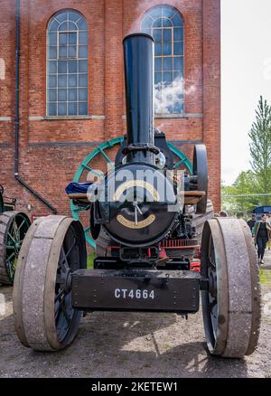 Fowler BB1 Pflügen-Motor; Nummer 15149; Registrierung CT4664; gebaut 1918. Stockfoto