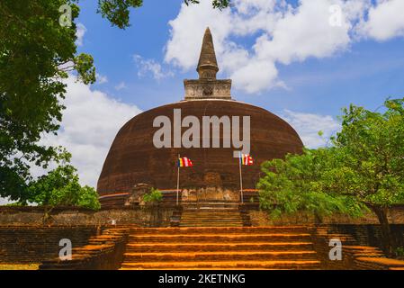 Abhayagiri dagaba stupa in Anuradhapura, Sri Lanka Stockfoto