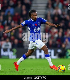 Evertons Alex Iwobi in Aktion während des Premier League-Spiels im Vitality Stadium, Bournemouth. Bilddatum: Samstag, 12. November 2022. Stockfoto