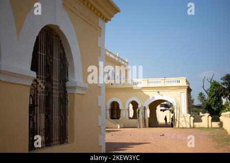 Bastar Palace ist eine der wichtigsten Kulturerbe-Stätten in Jagdalpur. Stockfoto