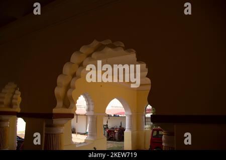 Bastar Palace ist eine der wichtigsten Kulturerbe-Stätten in Jagdalpur. Stockfoto