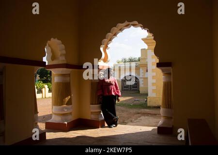 Bastar Palace ist eine der wichtigsten Kulturerbe-Stätten in Jagdalpur. Stockfoto