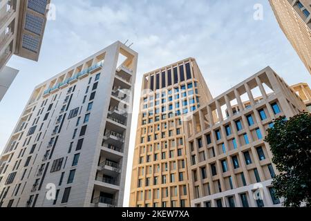 Bauarchitektur der Innenstadt von Mushrib Stockfoto