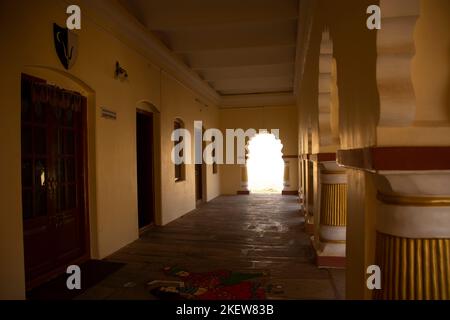 Bastar Palace ist eine der wichtigsten Kulturerbe-Stätten in Jagdalpur. Stockfoto