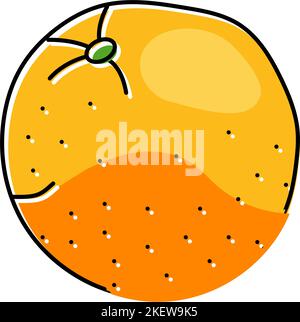 Reife orange Farbe Symbol Vektor Illustration Stock Vektor