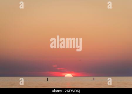 Sommer in Parnu Steinsteg Estland Stockfoto