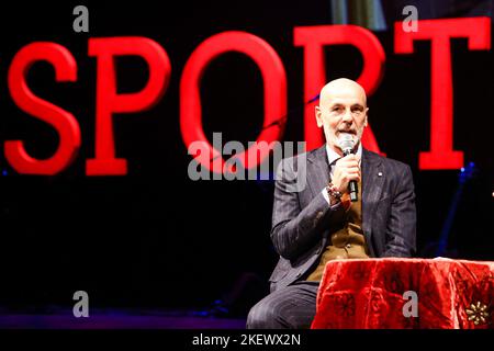 Parma, Italien. 14.. November 2022. Stefano Pioli (AC Mailand) During Sport e Civilta, Events in Parma, Italy, November 14 2022 Credit: Independent Photo Agency/Alamy Live News Stockfoto