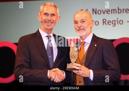 Parma, Italien. 14.. November 2022. Stefano Pioli (AC Mailand) During Sport e Civilta, Events in Parma, Italy, November 14 2022 Credit: Independent Photo Agency/Alamy Live News Stockfoto