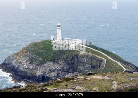 South Stack Leuchtturm Anglesey Stockfoto