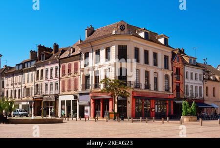 Straßen von Sens, Gemeinde im französischen Departement Yonne Stockfoto