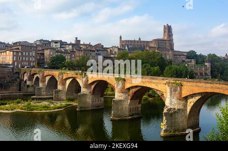 Stadtbild von Albi, Frankreich Stockfoto