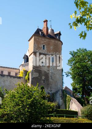 Blick auf das mittelalterliche Schloss Royal de Montargis Stockfoto