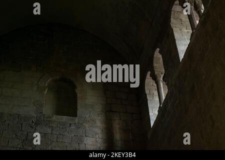 Kathedrale von La Seu d'Urgell. Katalanische romanische Architektur. 12. Cent. La Seu d’Urgell. Alt Urgell. Lleida. Katalonien. Spanien Stockfoto