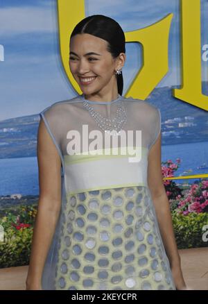 Los Angeles, Usa. 14.. November 2022. Das Darstellermitglied Jessica Henwick nimmt am Montag, den 14. November 2022, an der Premiere des Film-Comedy-Krimis „Glass Onion: A Knives of Mystery“ im Academy Museum of Motion Picles in Los Angeles Teil. Storyline: Tech-Milliardär Miles Bron lädt seine Freunde zu einem Kurzurlaub auf seiner privaten griechischen Insel ein. Wenn jemand tot auftaucht, wird Detective Benoit Blanc auf den Fall gesetzt. Foto von Jim Ruymen/UPI Credit: UPI/Alamy Live News Stockfoto