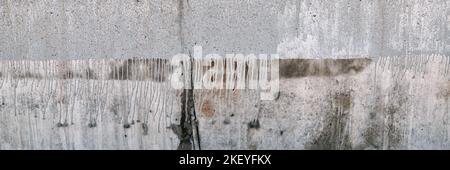 Betonwandstruktur mit Putz und Farbe, Hintergrund mit Kopierraum Stockfoto