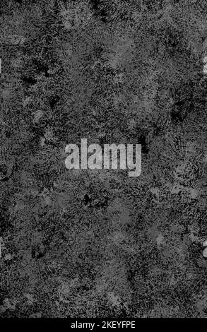 Grau weiß Papier Körnung Textur Aquarell Hintergrund. Abstraktes Aquarell in Aquarellfarbe, handgezeichnetes Grunge-Banner. Nasser Pinselstrich Strich dunkles Element für Stockfoto