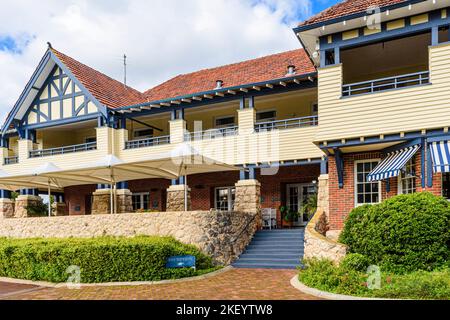 Denkmalgeschützte Höhlen House Hotel, Yallingup im Südwesten von Western Australia Stockfoto