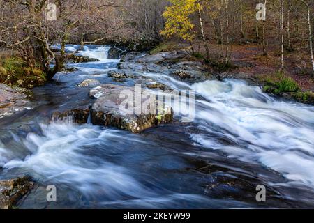 Aira High Force Waterfall bei Ullswater im Lake District, Cumbria. Stockfoto