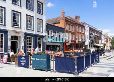 Worcester Stadtzentrum Zizzi Restaurant High Street Worcester in Cathedral Plaza Einkaufszentrum UK Worcester Worcestershire England GB Europa Stockfoto