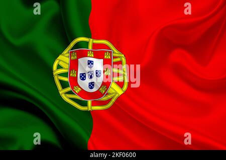 Nationalflagge Portugals Stockfoto