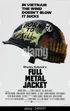 Filmposter mit Metalljacke Stockfoto