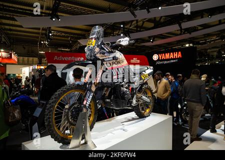 Mailand, Italien. 14.. November 2022. (11/14/2022) in den letzten Tagen fand die Rho Fiera EICMA in Mailand statt, die jährliche Veranstaltung für Zweirad-Enthusiasten, bei der viele Persönlichkeiten des Motorsports und viele Hersteller weltweit anwesend waren. (Foto: Luca Marenda/Pacific Press/Sipa USA) Quelle: SIPA USA/Alamy Live News Stockfoto