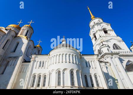 Dormition oder Heilige Himmelfahrt Kathedrale in Wladimir Stadt, Goldener Ring von Russland Stockfoto