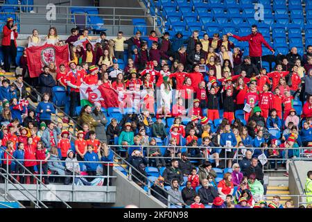 Cardiff, Wales, Großbritannien. 15.. November 2022. Training der walisischen Nationalmannschaft im Cardiff City Stadium, bevor die Mannschaft zur FIFA-Weltmeisterschaft 2022 in Katar aufbrach. Kredit: Mark Hawkins/Alamy Live Nachrichten Stockfoto