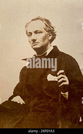 Portrait de Charles Baudelaire par Etienne Carjat a Paris en 1863 Stockfoto