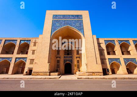 Kukeldasch Madrasah ist eine alte Madrasa im Zentrum der Stadt Buchara in Usbekistan Stockfoto