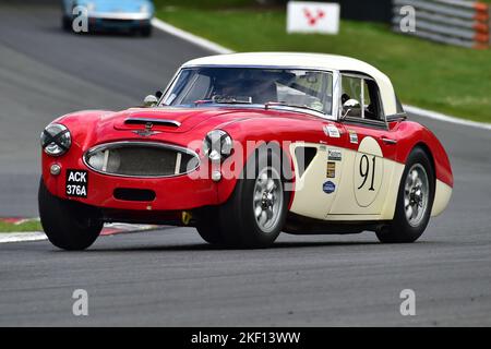 Mark Holme, Austin Healey 3000, Gentlemen Drivers Pre-66 GT Cars, ein neunzig-Minuten-Zweifahrer-Rennen mit GT-Autos, von denen viele teilgenommen hätten Stockfoto