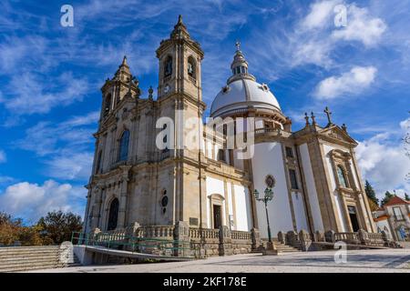 Braga, Portugal - 1. November 2022: Heiligtum unserer Lieben Frau von Sameiro ist ein Marienheiligtum in Braga, Portugal. Stockfoto