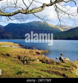 Brothers Water, Hartsop, January, Patterdale Area, Lake District National Park, North East Lake District Cumbria England Großbritannien Europa Stockfoto