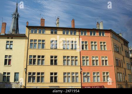 In den Straßen von Lyon Saint-Paul im französischen Viertel im Jahr 2010 Stockfoto