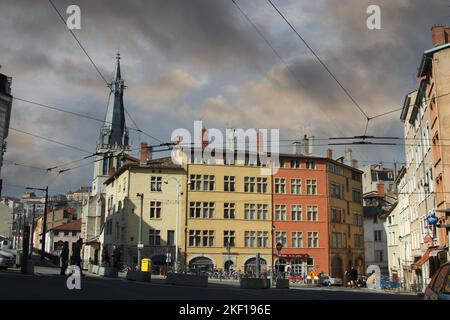 In den Straßen von Lyon Saint-Paul im französischen Viertel im Jahr 2010 Stockfoto