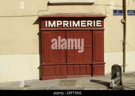 In den Straßen von Lyon Saint-Paul im französischen Viertel im Jahr 2010 Stockfoto