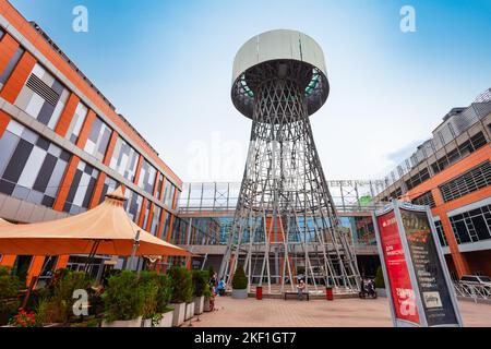 Krasnodar, Russland - 01. Oktober 2020: Shukhov Hyperboloid-Turm im Zentrum der Stadt Krasnodar in Russland Stockfoto