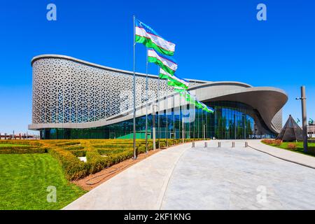 Taschkent, Usbekistan - 11. April 2021: Taschkent City International Congress Centre in Taschkent, Usbekistan Stockfoto