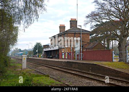 Melton Bahnhof, Melton, Suffolk Stockfoto
