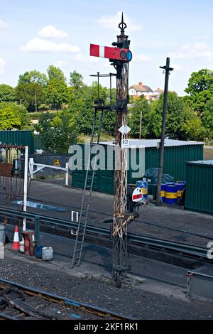 Bahnhof Rolvendon und Hof auf der Kent und East Sussex Heritage Railway Stockfoto