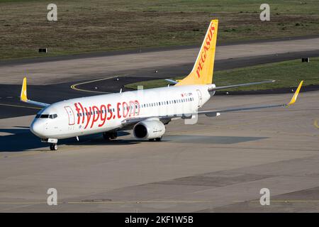 Türkische Pegasus Boeing 737-800 mit Registrierung TC-CPY am Flughafen Köln/Bonn Stockfoto
